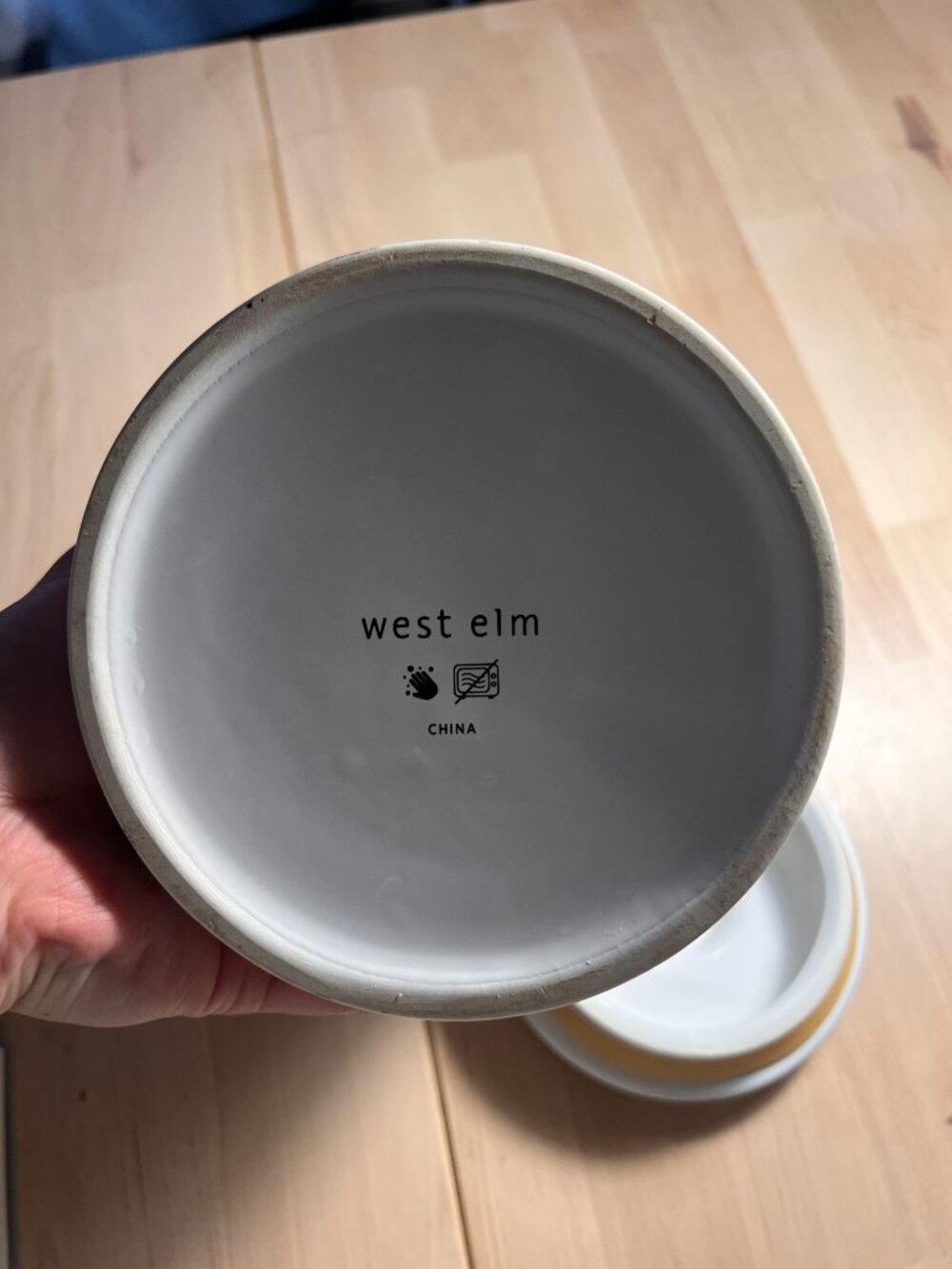 West Elm Utility Stoneware Coffee Canister - Picture 3 of 5